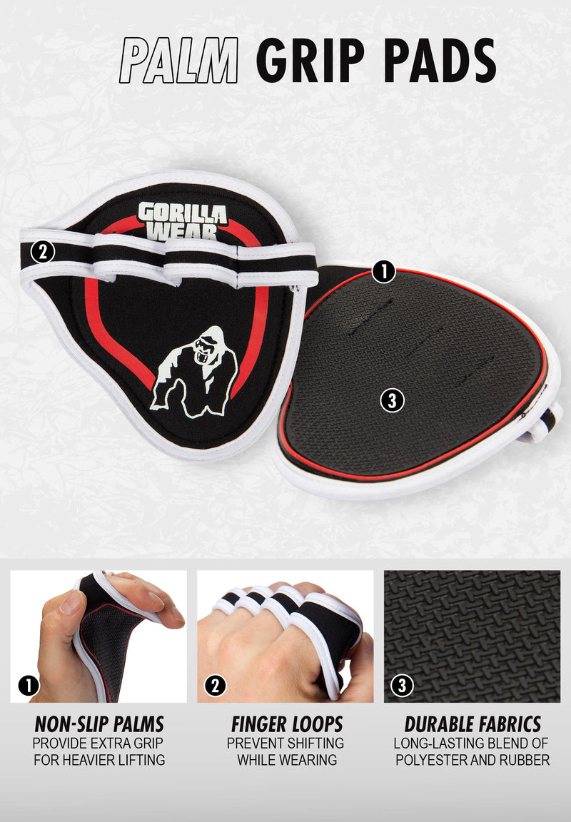 Load image into Gallery viewer, Gorilla Wear - Palm Grip Pads - Black/Gray