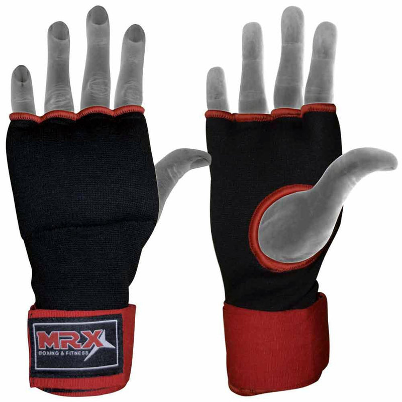 Load image into Gallery viewer, MRX - Boxing Inner Gloves Gel Pad With Wraps Black