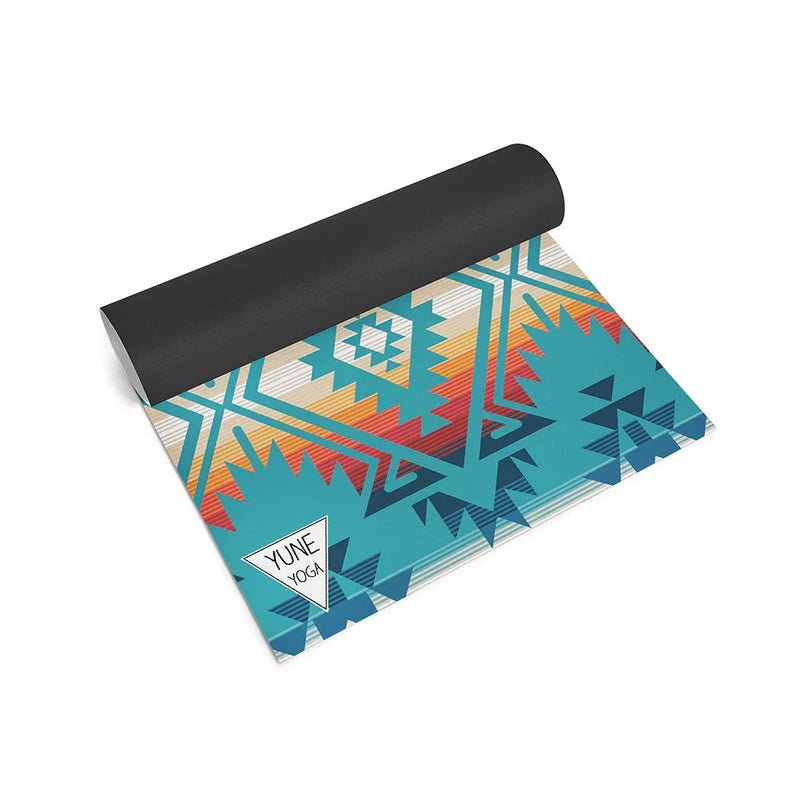 Load image into Gallery viewer, Yune Yoga - Jerome Turquoise Yoga Mat – 6 mm Extra Thick, Double-Sided Non-Slip, Eco-Friendly PER with Turquoise Water-Inspired Design | Yune Yoga