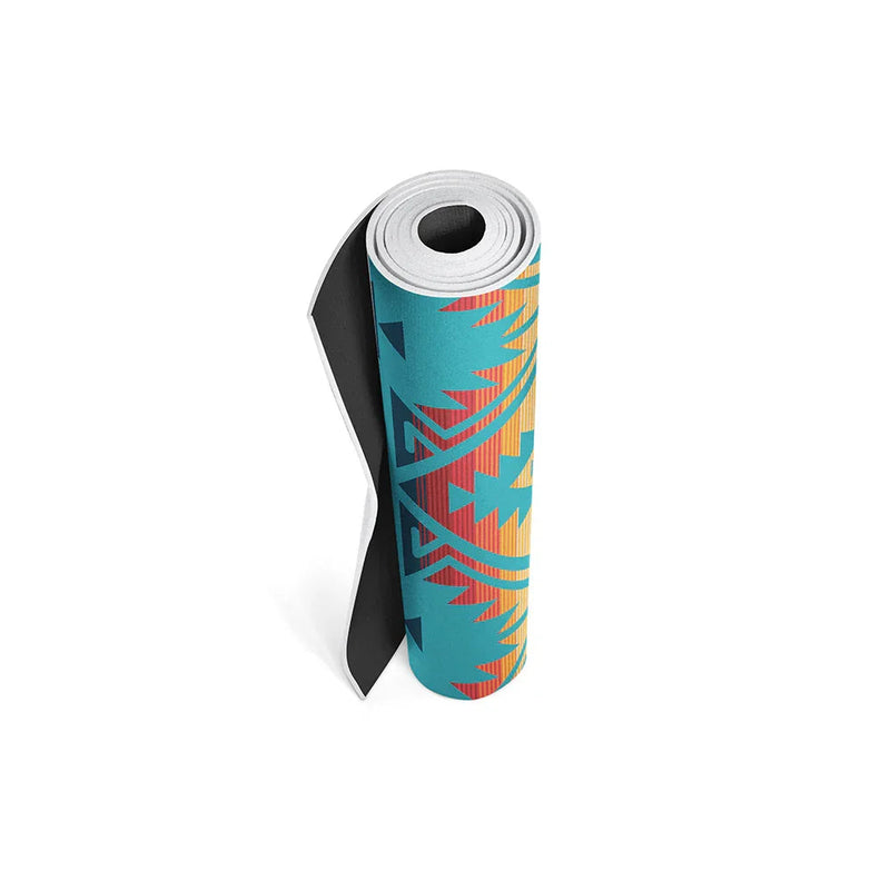 Load image into Gallery viewer, Yune Yoga - Jerome Turquoise Yoga Mat – 6 mm Extra Thick, Double-Sided Non-Slip, Eco-Friendly PER with Turquoise Water-Inspired Design | Yune Yoga