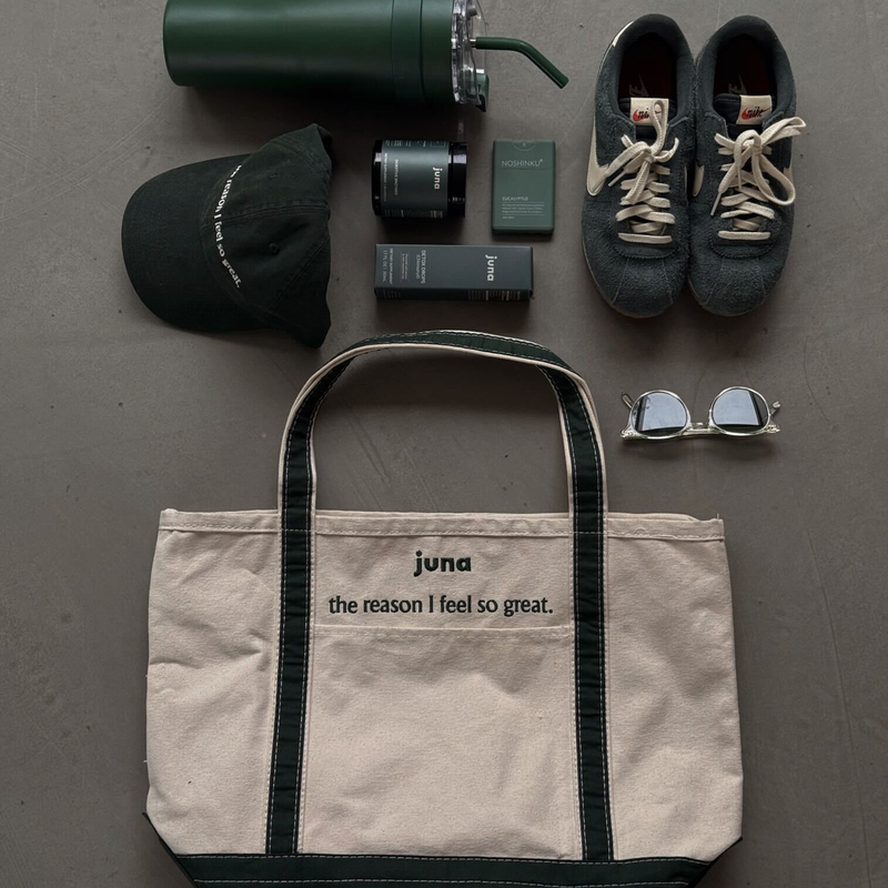 Load image into Gallery viewer, Juna - The Reason I Feel Great Tote