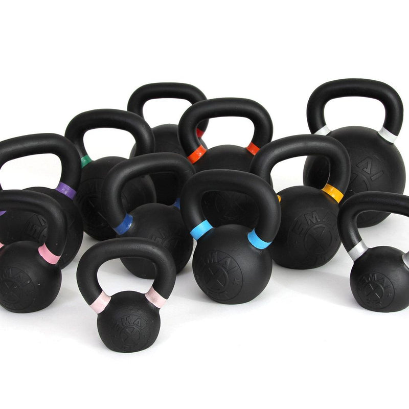 Load image into Gallery viewer, SMAI - Cast Iron Kettlebell Set 9lb-40lb with Storage Rack