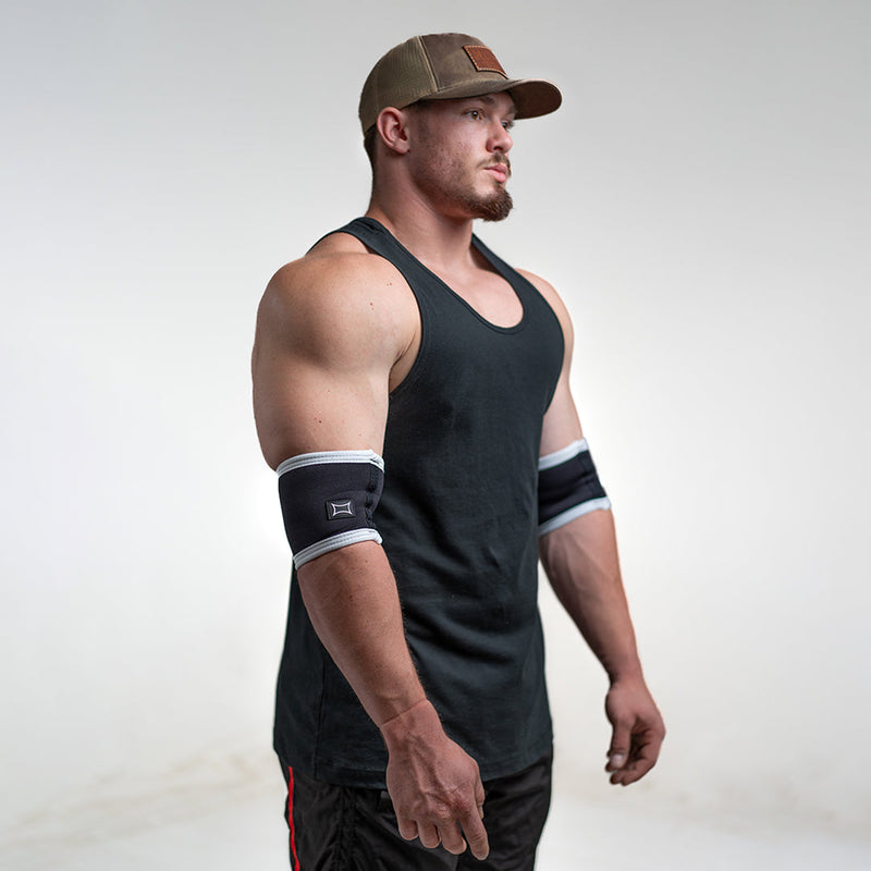 Load image into Gallery viewer, Mark Bell Sling Shot- Raw Elbow Sleeves