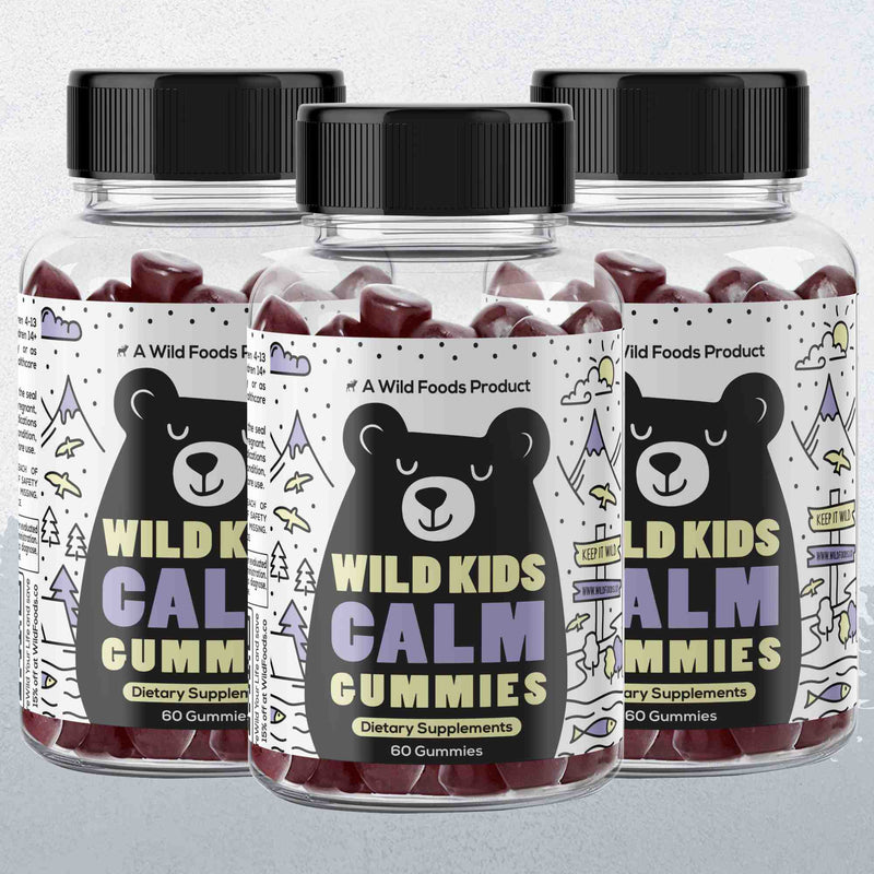 Load image into Gallery viewer, Wild Foods - Kids Calm Gummies - 3x - 60 Gummies (Save 10%)