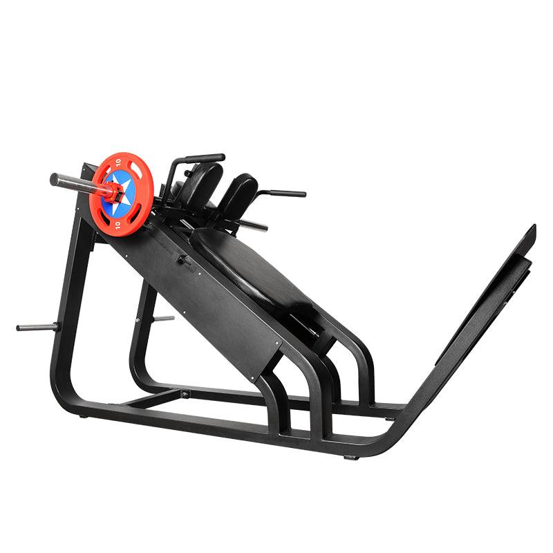 Load image into Gallery viewer, Muscle D Fitness - Excel Linear Hack Slide - Plate Load Hack Squat - Weight Storage Pegs - Safety Catch