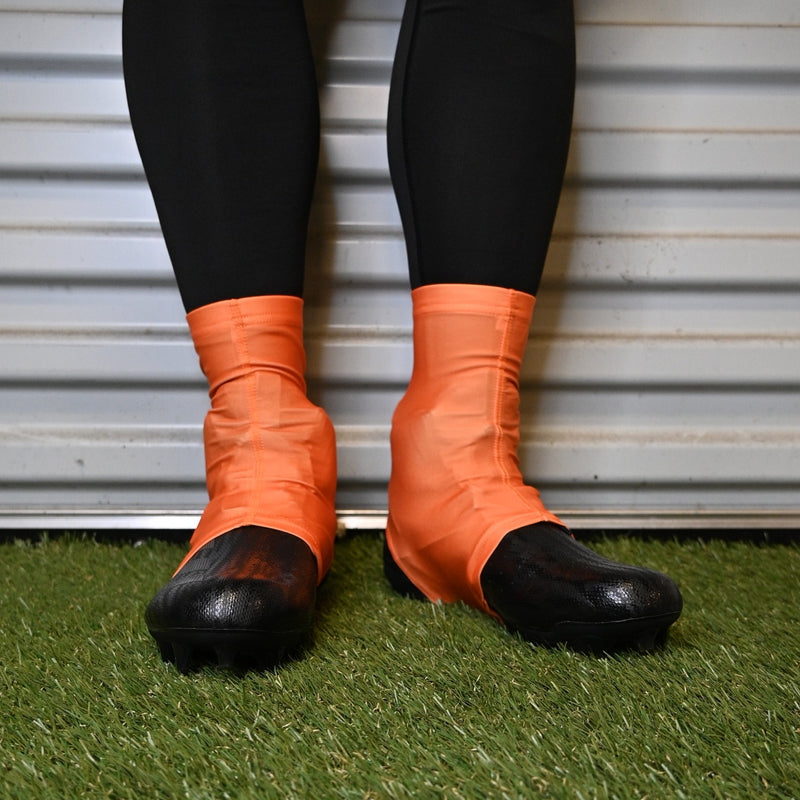 Load image into Gallery viewer, Elite Athletic Gear - Orange Cleat Covers (Spats)