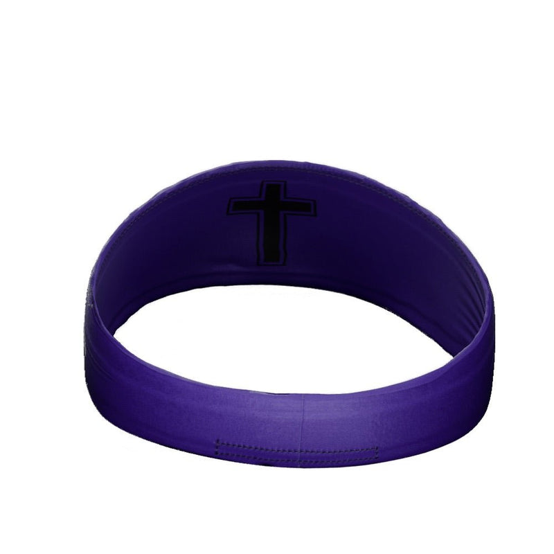 Load image into Gallery viewer, Elite Athletic Gear - Faith Cross Purple Headband