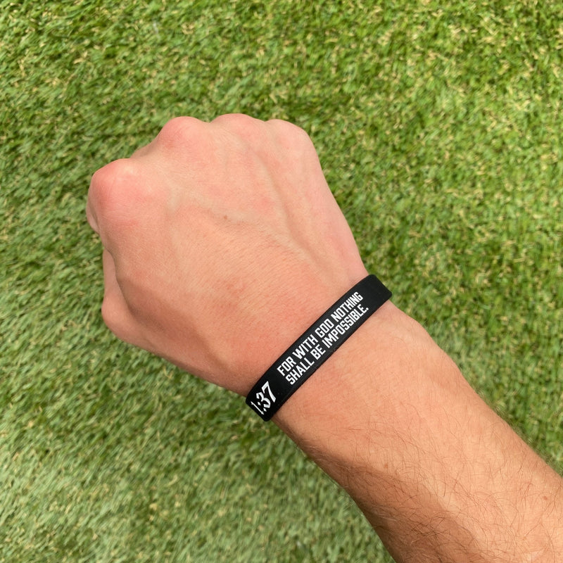 Load image into Gallery viewer, Elite Athletic Gear - Luke 1:37 Wristband