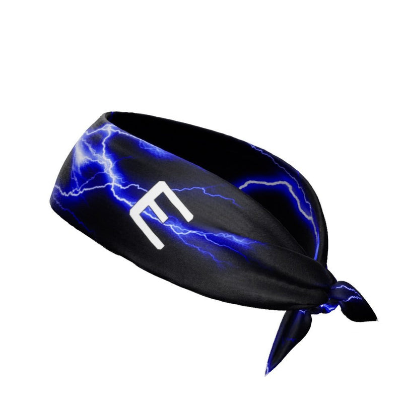 Load image into Gallery viewer, Elite Athletic Gear - Blue lightning tie headband