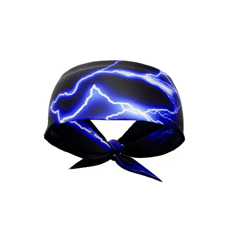 Load image into Gallery viewer, Elite Athletic Gear - Blue lightning tie headband
