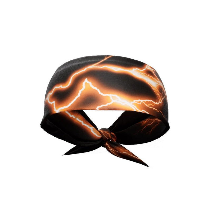 Load image into Gallery viewer, Elite Athletic Gear - Orange lightning tie headband