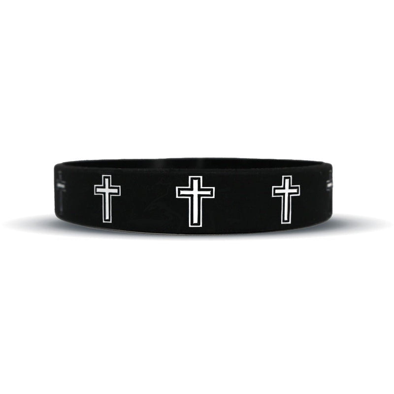 Load image into Gallery viewer, Elite Athletic Gear - Faith Cross Black Wristband