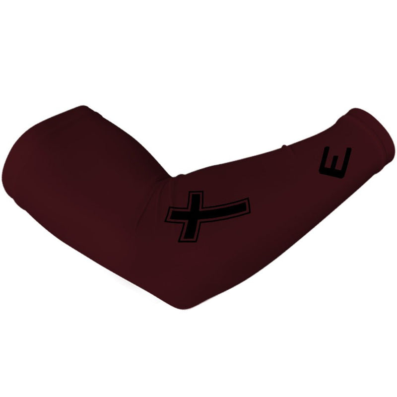Load image into Gallery viewer, Elite Athletic Gear - Faith Cross Maroon Arm Sleeve