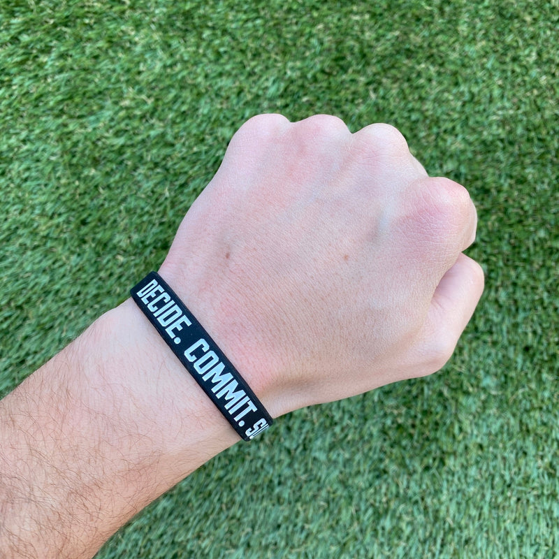 Load image into Gallery viewer, Elite Athletic Gear - Decide. Commit. Succeed. Wristband