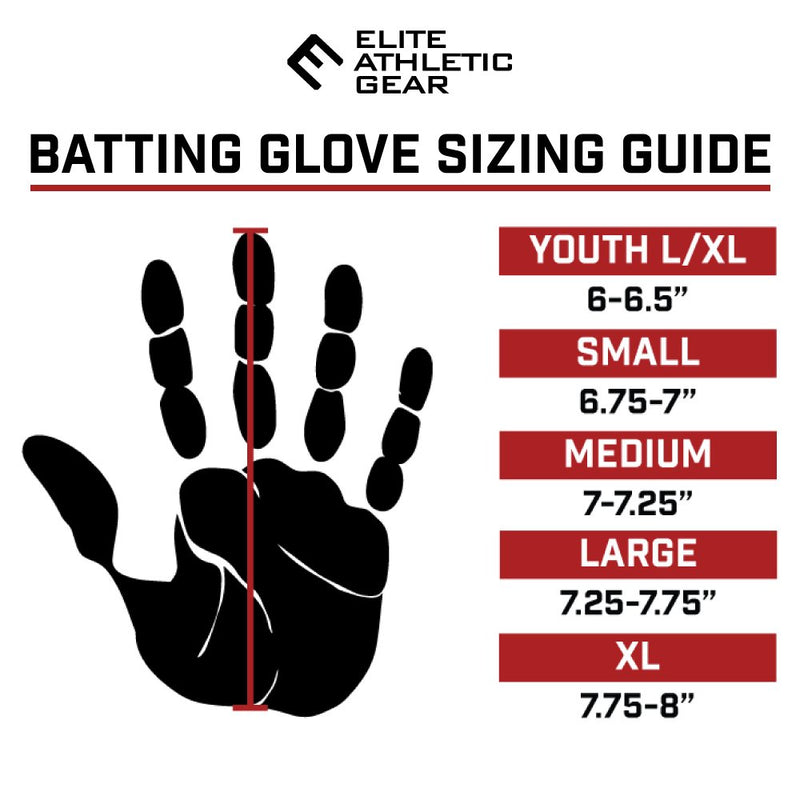 Load image into Gallery viewer, Elite Athletic Gear - Black Batting Gloves