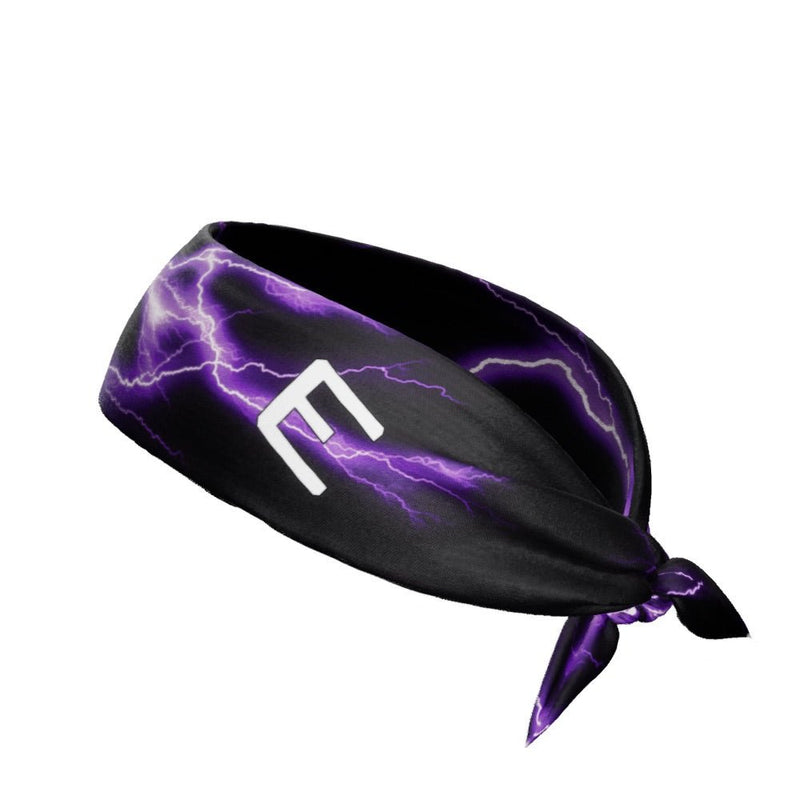 Load image into Gallery viewer, Elite Athletic Gear - Purple Lightning Tie Headband