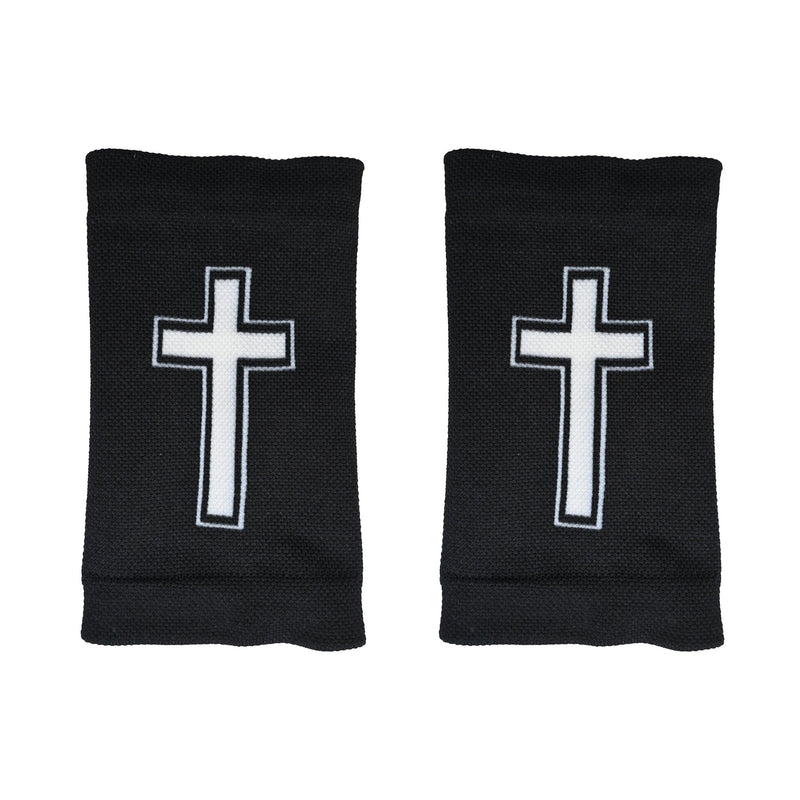 Load image into Gallery viewer, Elite Athletic Gear - Faith Cross Black Wrist Support Sleeves