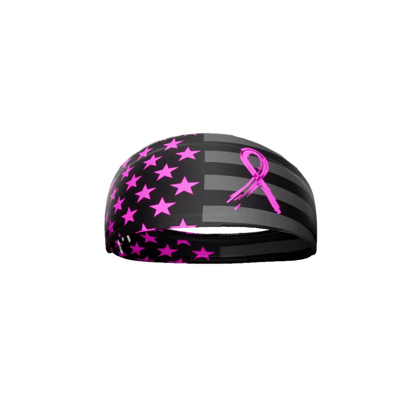 Load image into Gallery viewer, Elite Athletic Gear - Shadow Usa Flag - Breast Cancer Awareness Headband