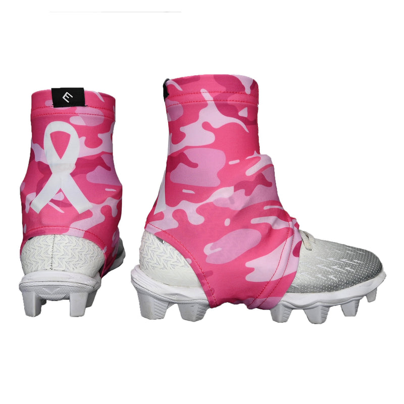 Load image into Gallery viewer, Elite Athletic Gear - Pink Camo Breast Cancer Awareness Cross Cleat Covers (Spats)