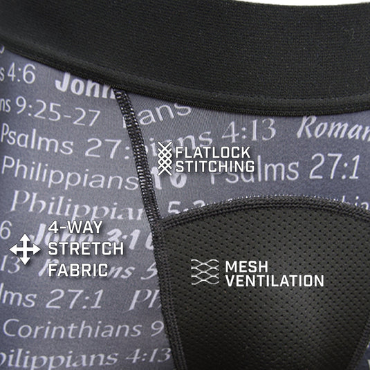 Elite Athletic Gear - Black Blessed Compression Tights