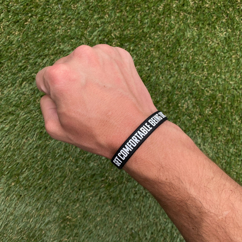 Load image into Gallery viewer, Elite Athletic Gear - Get Comfortable Being Uncomfortable Wristband