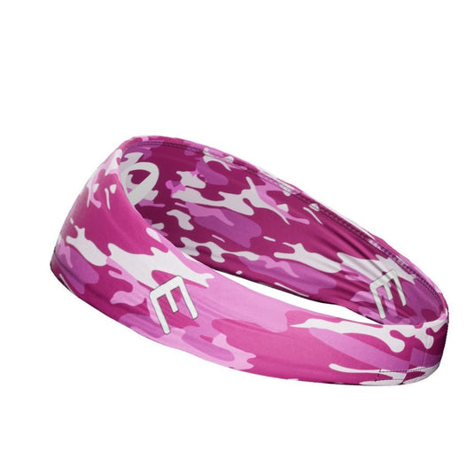 Elite Athletic Gear - Pink Camo Breast Cancer Headband