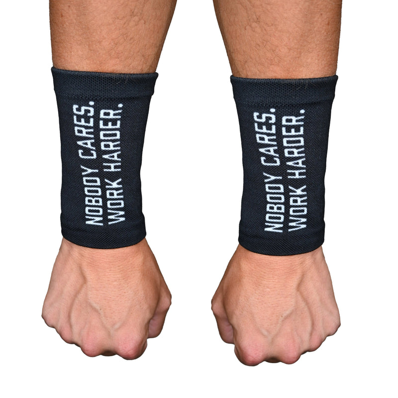 Load image into Gallery viewer, Elite Athletic Gear - Nobody Cares. Work Harder. Wrist Support Sleeves.