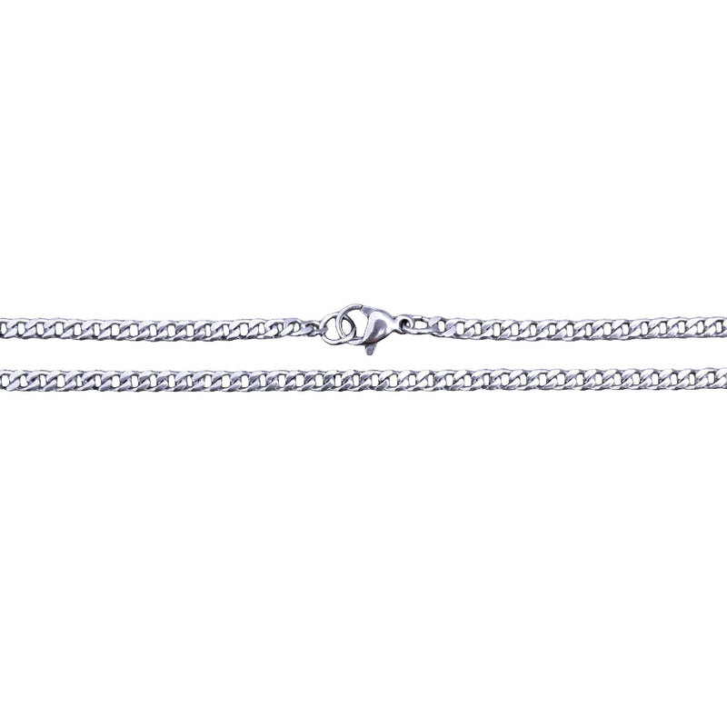 Load image into Gallery viewer, Elite Athletic Gear - 3mm Cuban Link Chain Necklace - Stainless Steel