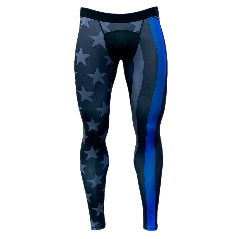 Load image into Gallery viewer, Elite Athletic Gear - Thin Blue Line Compression Tights