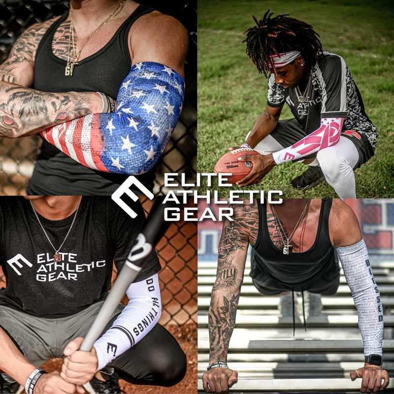 Load image into Gallery viewer, Elite Athletic Gear - Faith Cross White Arm Sleeve