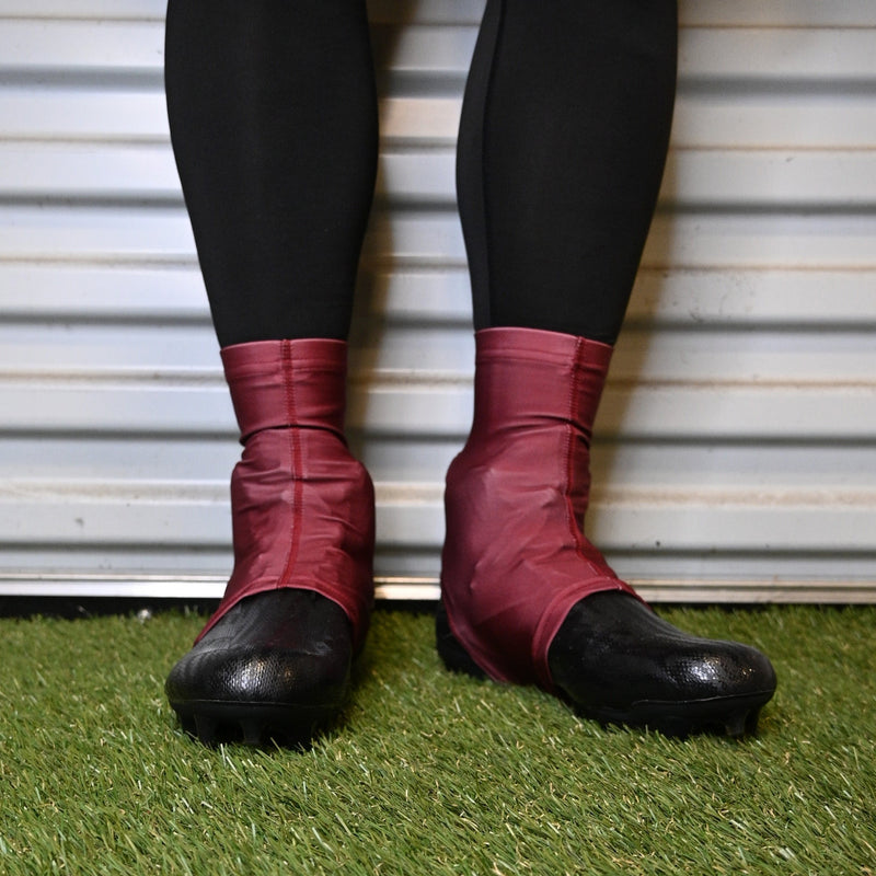 Load image into Gallery viewer, Elite Athletic Gear - Maroon Cleat Covers (Spats)