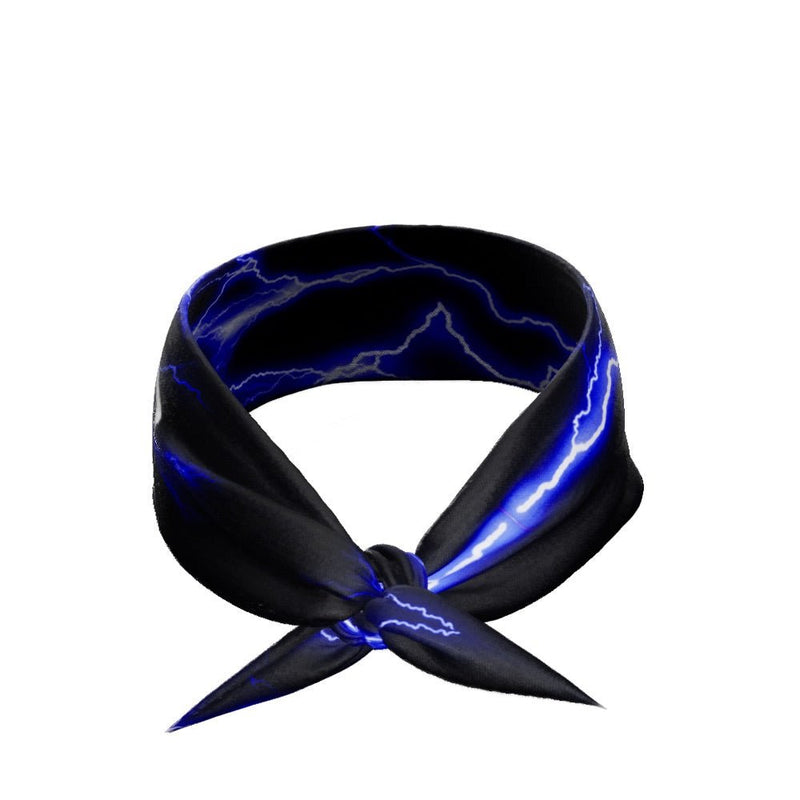 Load image into Gallery viewer, Elite Athletic Gear - Blue lightning tie headband