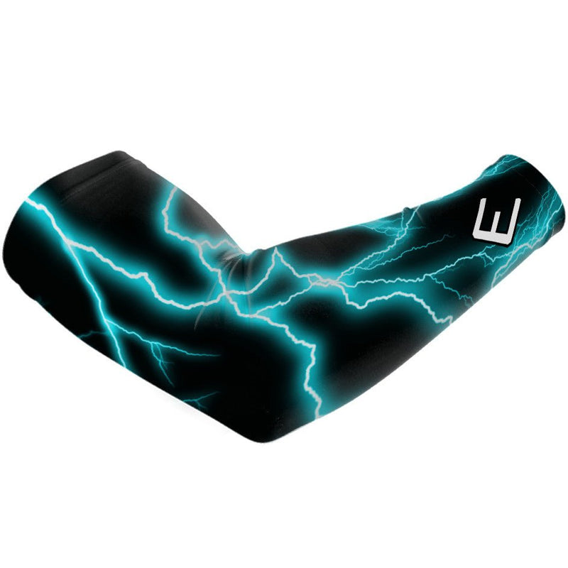 Load image into Gallery viewer, Elite Athletic Gear - Cyan Lightning Arm Sleeve