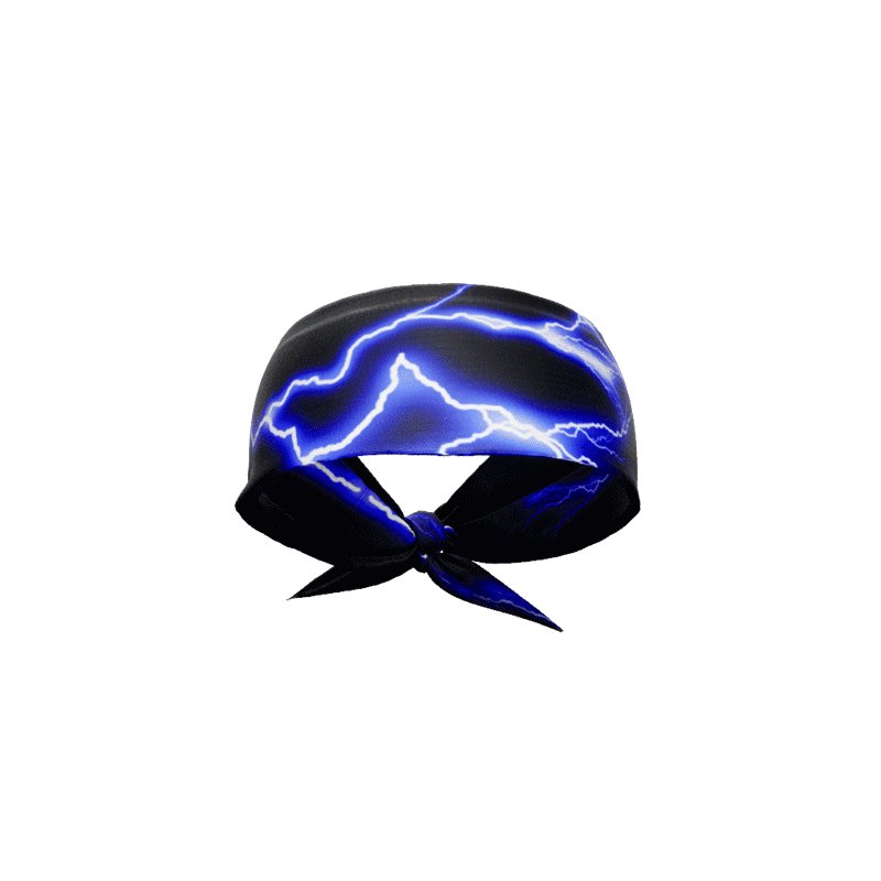 Load image into Gallery viewer, Elite Athletic Gear - Blue lightning tie headband