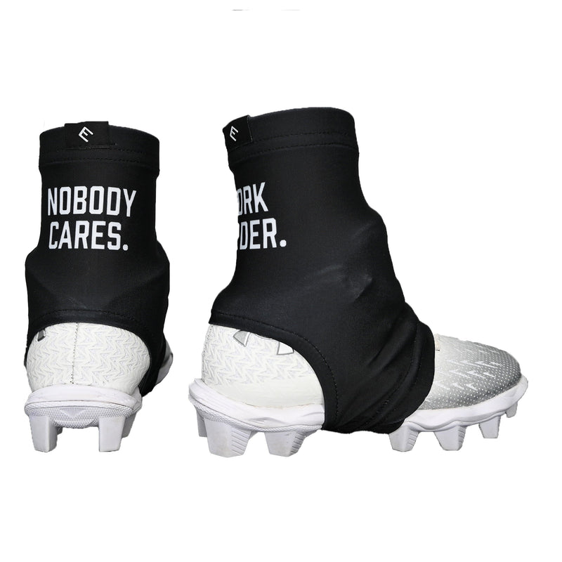 Load image into Gallery viewer, Elite Athletic Gear - Nobody Cares. Work Harder. Cleat Covers (Spats)