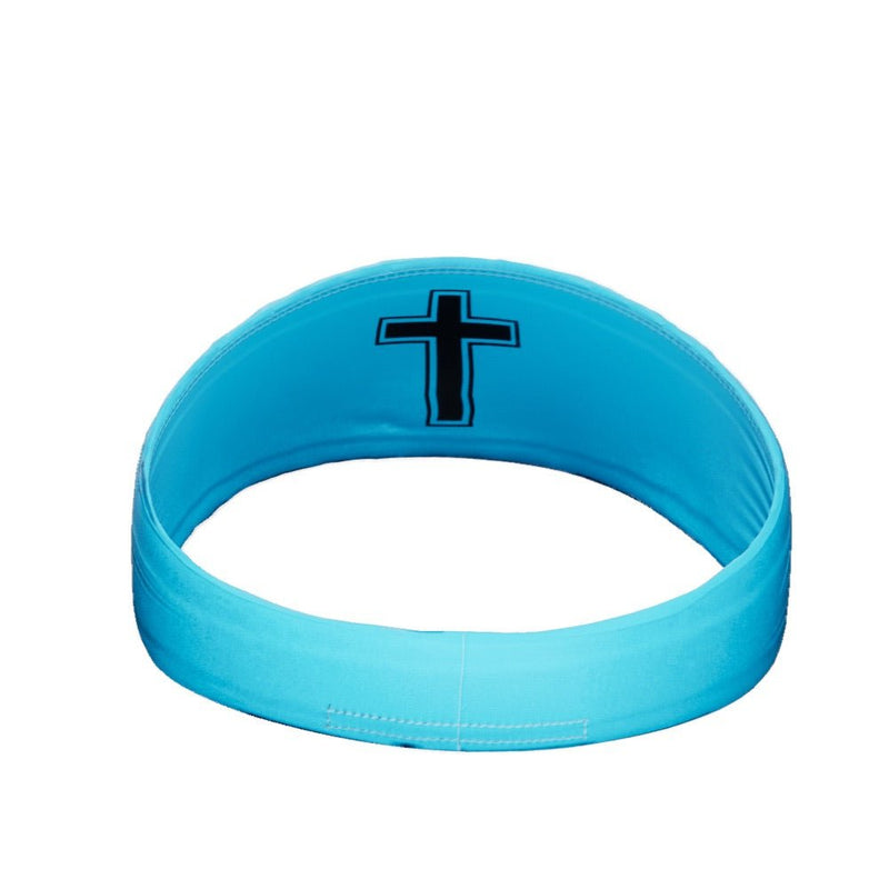 Load image into Gallery viewer, Elite Athletic Gear - Faith cross light blue headband