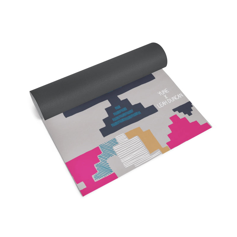 Load image into Gallery viewer, Yune Yoga - Yoga Mat | 6mm Thick | Pink| Non-Slip | Eco Friendly | Yune Yoga | Leah Duncan Geo