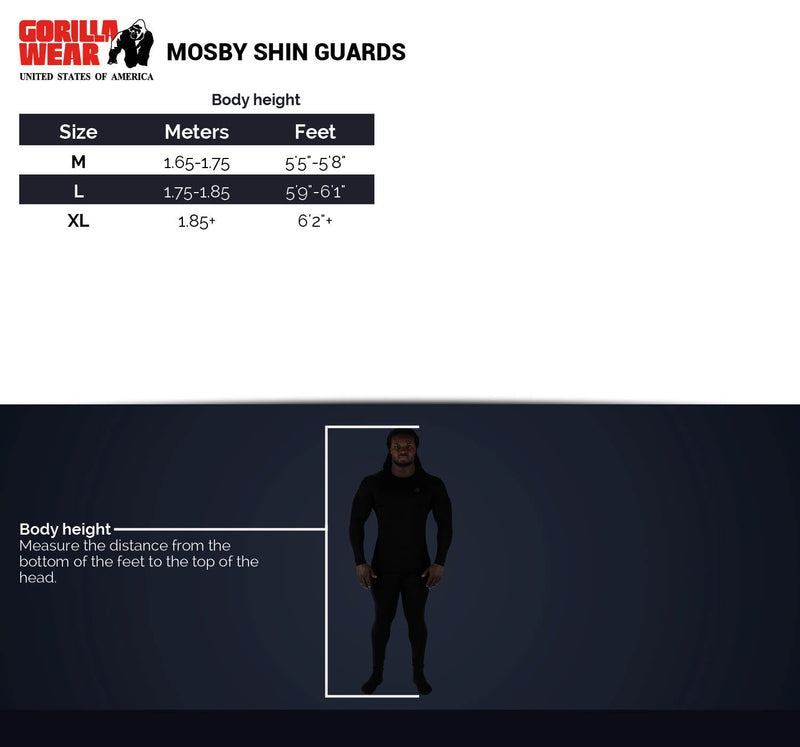 Load image into Gallery viewer, Gorilla Wear - Mosby Shin Guards - Black