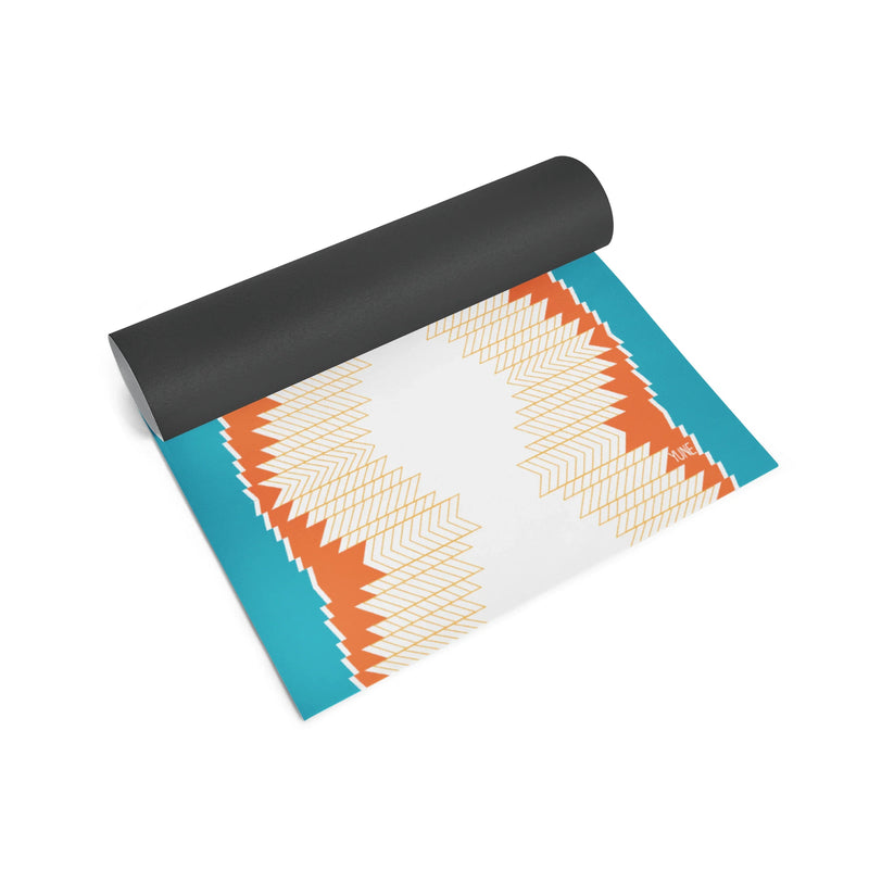 Load image into Gallery viewer, Yune Yoga - Pagoda Yoga Mat – Extra Thick, Non-Slip, Eco-Friendly PER with Vibrant UV-Printed Design | Yune Yoga