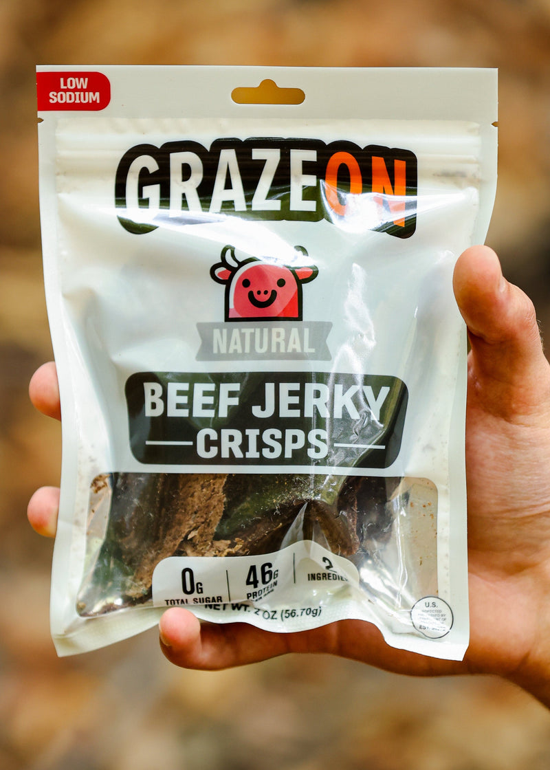 Load image into Gallery viewer, GrazeOn - Natural Beef Crisps (2 oz)