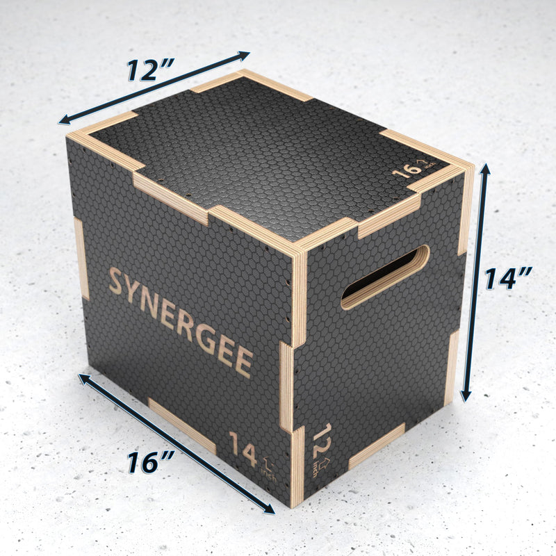 Load image into Gallery viewer, Synergee - Synergee Non-Slip 3-in-1 Wood Plyo Boxes