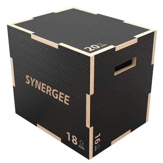 Synergee - Non-Slip 3-in-1 Wood Plyo Boxes