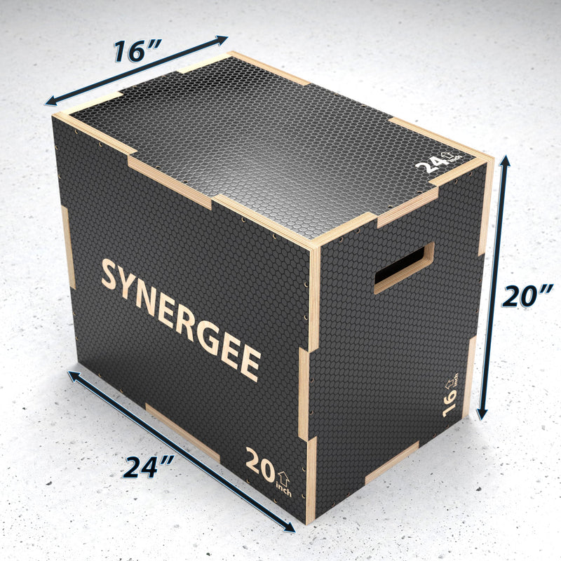 Load image into Gallery viewer, Synergee - Synergee Non-Slip 3-in-1 Wood Plyo Boxes