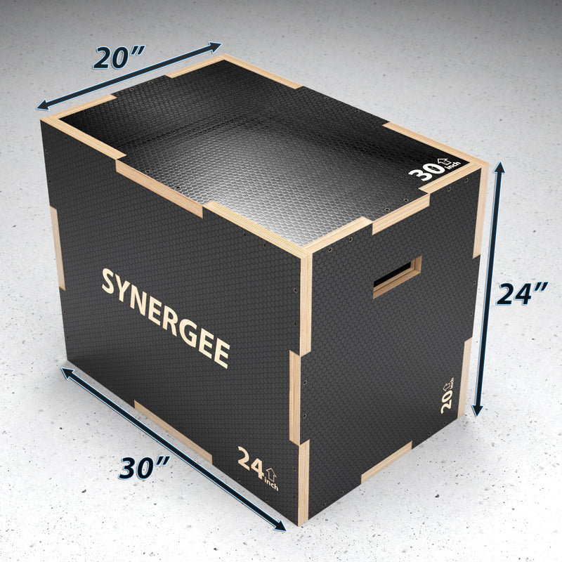 Load image into Gallery viewer, Synergee - Synergee Non-Slip 3-in-1 Wood Plyo Boxes
