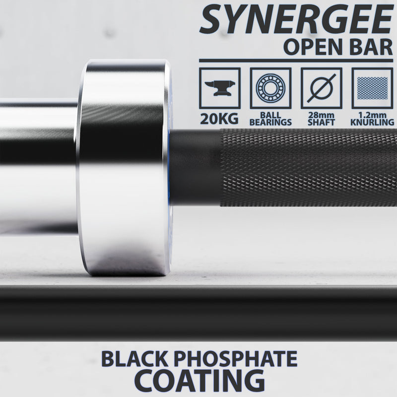 Load image into Gallery viewer, Synergee - Open Barbell (15 kg / 20 kg, 1000 lb Capacity)