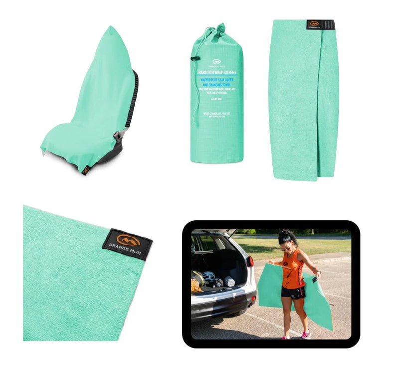 Load image into Gallery viewer, Orange Mud - Transition Wrap Extreme: Waterproof Seat Cover and Changing Towel