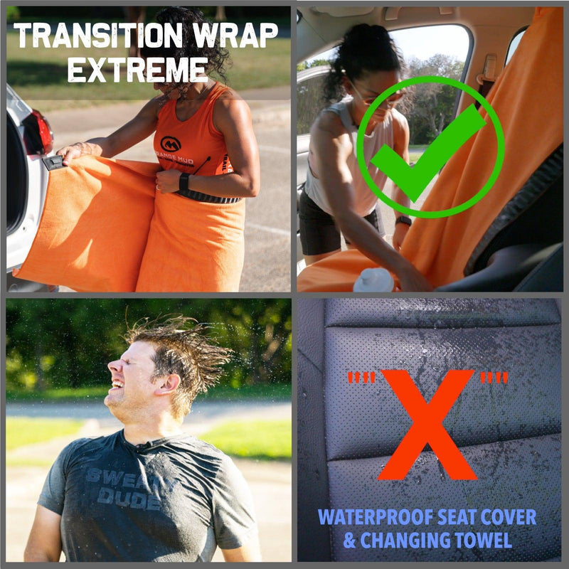 Load image into Gallery viewer, Orange Mud - Transition Wrap Extreme: Waterproof Seat Cover and Changing Towel