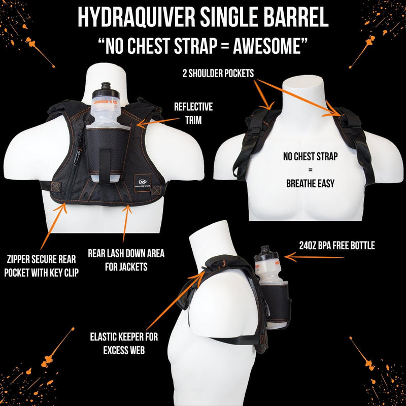 Load image into Gallery viewer, Orange Mud - HydraQuiver Single Barrel: Ideal for road running