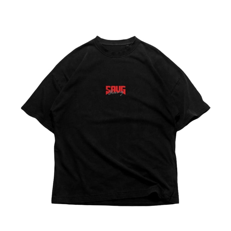 Load image into Gallery viewer, Savg Athletics - Oversized Savg T-Shirt - S / Black