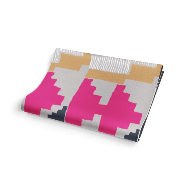 Load image into Gallery viewer, Yune Yoga - Yoga Mat | 6mm Thick | Pink| Non-Slip | Eco Friendly | Yune Yoga | Leah Duncan Geo